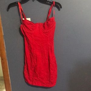 Red American apparel sweetheart dress